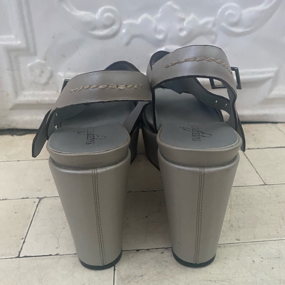 Naked Feet Silver Wedges - Picture 3 of 6